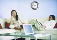 TFA Wandklok Analoog Met Alumnium Frame Geborsteld-2