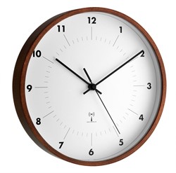 TFA Wandklok Analoog Met Houten Frame