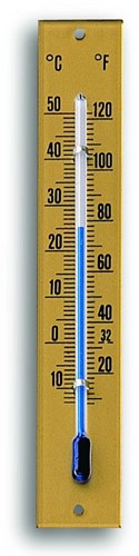 TFA Thermometerschaal opschroefthermometer analoog - 100x20mm - goudkleurig