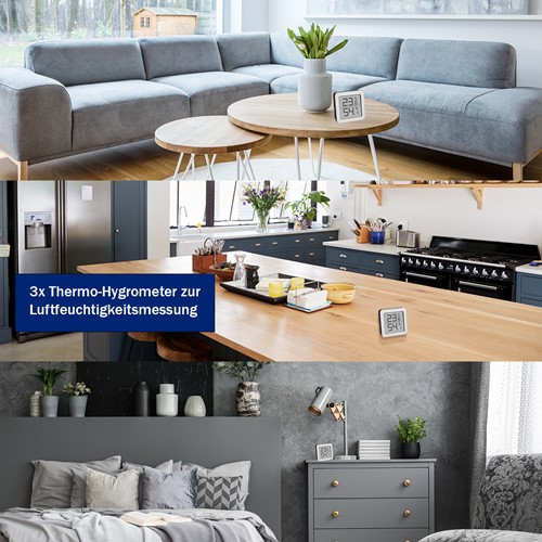 TFA Set van 3 digitale thermo / hygrometers-3