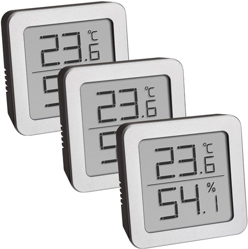 TFA Set van 3 digitale thermo / hygrometers-2