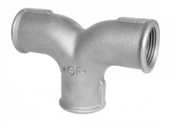 GF T-stuk dubbel gebogen type 132 binnendraad