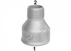 GF soknippel type 246 buitendraad x binnendraad