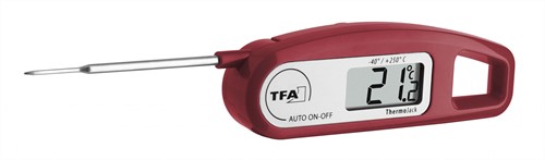 TFA InsteekThermometer Universele Keuken digitaal Thermo Jack'' - opvouwbaar -  HACCP + EN13485 - Braambes''