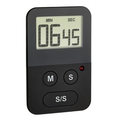 TFA Timer Met Stopwatch Digitaal Met Magneet Zwart