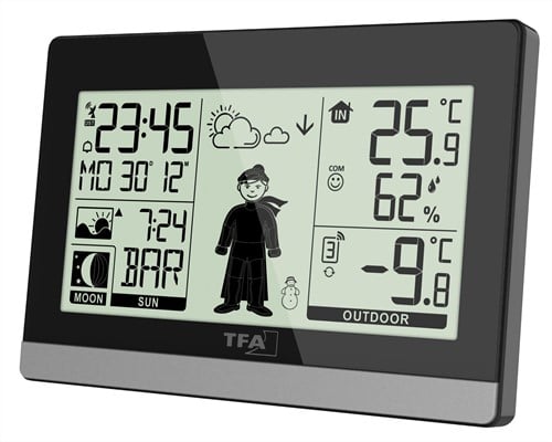 TFA Weerstation draadloos Weather boy'' - Zwart''