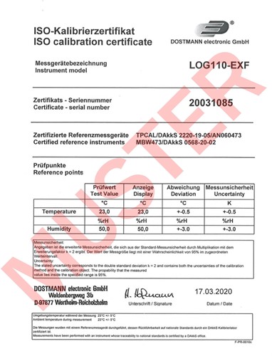 TFA Datalogger voor temperatuur en vochtigheid Log110-EXF'' - met certificaat''-2