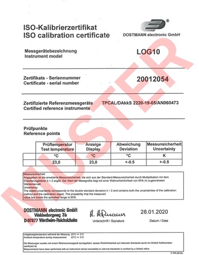 TFA Datalogger voor temperatuur Log10'' - certificaat''-2
