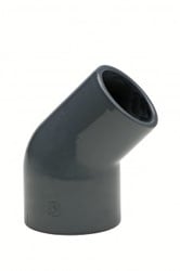 VDL PVC Knie 45° verloop lijm