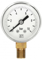 Manometer 7011 63 MM Onderaansluiting