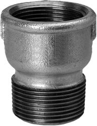 Soknippel type 246 gegalvaniseerd binnendraad x buitendraad