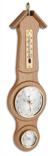 TFA Weerstation analoog - eiken - blank