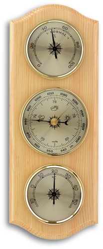 TFA Weerstation analoog - massief grenen