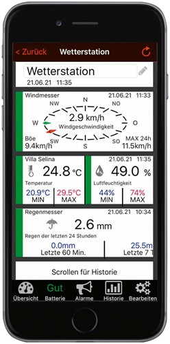 TFA WeatherHub'' set met Klimaat + regen + windzender''-2