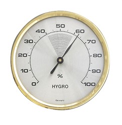TFA Hygrometer analoog - met messing ring - Ø71 mm