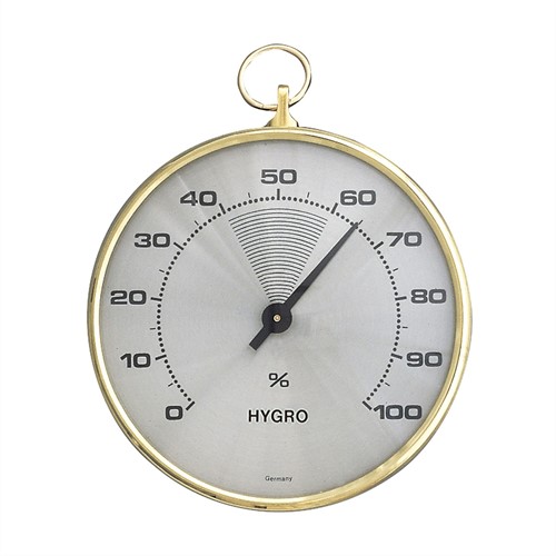 TFA Hygrometer analoog - met messing ring - Ø102 mm