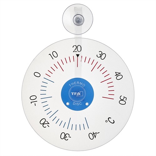 TFA Raamthermometer Thermo Disc'' analoog - transparant''