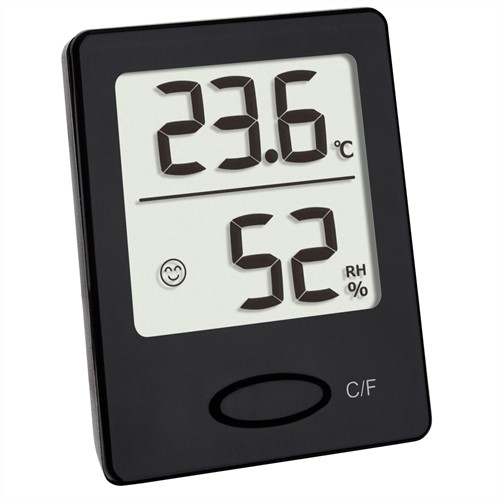TFA Thermo / Hygrometer digitaal - Zwart - Doosje