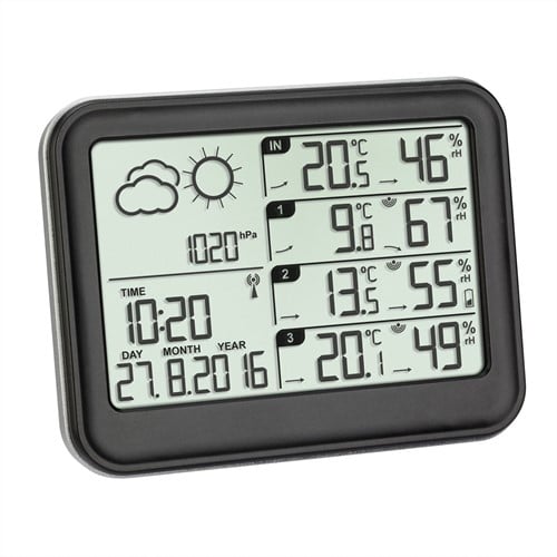 TFA Weerstation draadloos ''View'' - met 3 zenders
