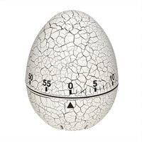 TFA Kookwekker Analoog Ei Craquelé Wit