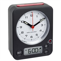 TFA Wekker Analoog Met Alarm Combo Rood