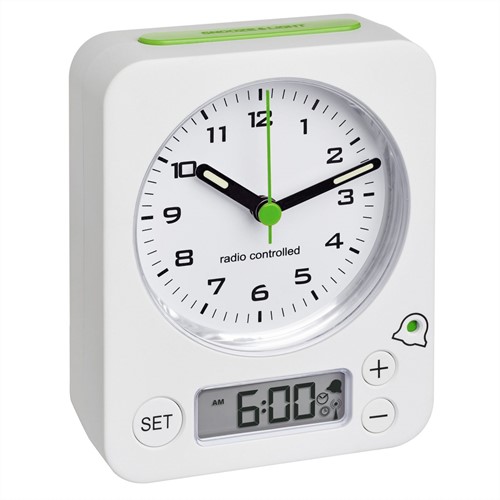 TFA Wekker Analoog Met Alarm Combo Groen