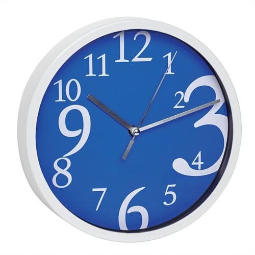 TFA Wandklok Analoog Blauw