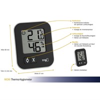TFA Thermo / Hygrometer digitaal Moxx'' - Zwart''-2
