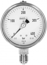Manometer 7221 100 MM -1+0 Bar Onderaansluiting