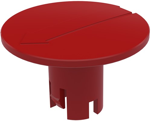Afdekkapje Rood Voor Vertragingshandgreep