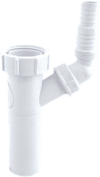 T-stuk Voor Wasmachineafvoer 1 1/2" Met 1 Slangtule