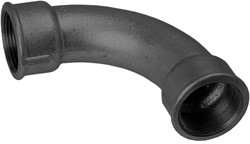 Bocht 90º type 2 zwart