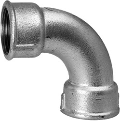 Korte bocht 90º type 2A gegalvaniseerd