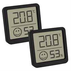 Set digitale thermo-hygrometer met comfortzone