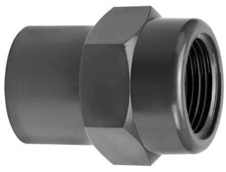 VDL PVC Schroefbus 63/50 mm x 2 binnendraad 10 PN