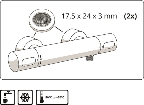 Drinkwater-zeefdichting 3/4 ''-2