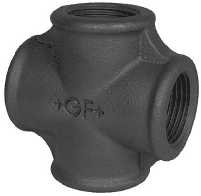 GF kruisstuk type 180 zwart binnendraad