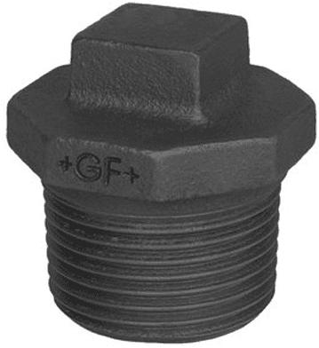 GF stop type 290 zwart buitendraad