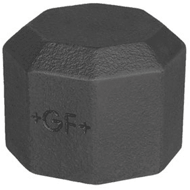 GF afsluitkap type 300  zwart binnendraad - 1''