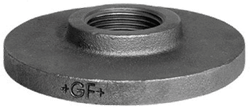 GF draadflens zonder gaten type 321 zwart binnendraad