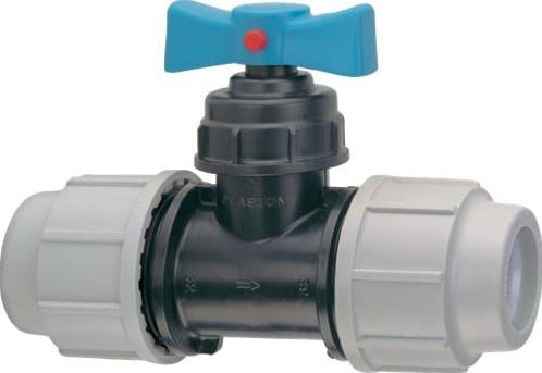 Plasson PP stopkraan knel