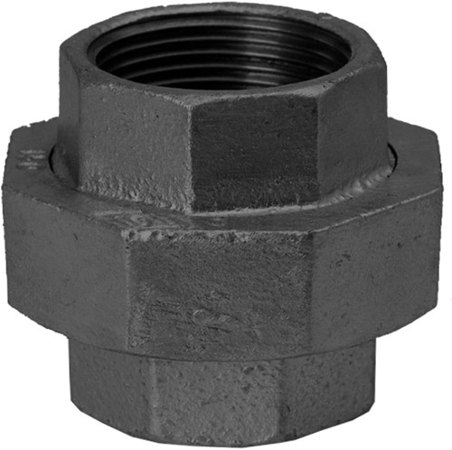 Koppeling type 340 zwart binnendraad