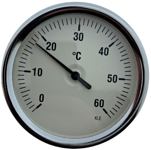 Bimetalen Thermometer Type A45 0-60º 100 x 100 MM