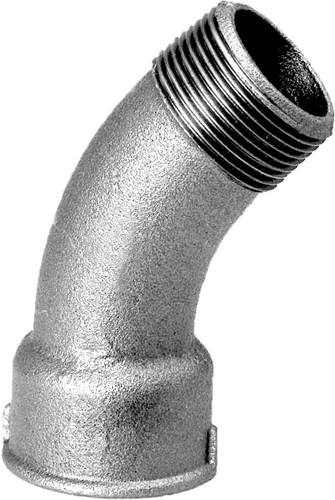 Bocht 45º type 40 gegalvaniseerd