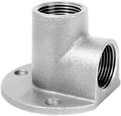 Kniestuk op plaat type 471 gegalvaniseerd