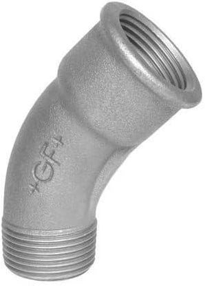 GF bocht 45º type 40 binnendraad x buitendraad