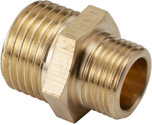 Verloopnippel 1/2 x 3/8" "
