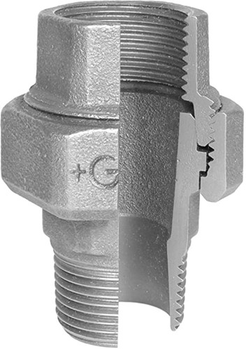 GF 3/3 koppeling type 341 binnendraad x buitendraad - 1/4''