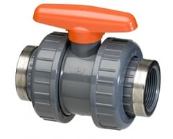 VDL PVC PVC Kogelkraan type: Did met 2 wartels versterkingsring - binnendraad