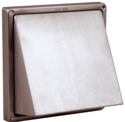 Nedco RVS Gevelrooster Met Terugslagklep Ø 100mm